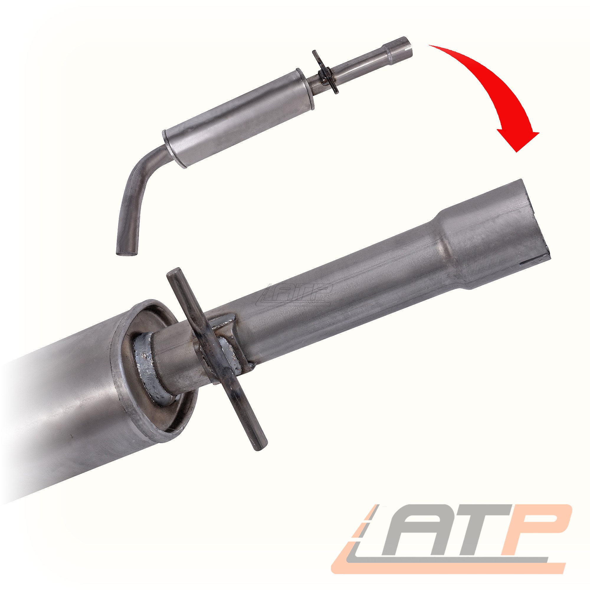 1x AUSPUFFANLAGE MITTEL ENDSCHALLDÄMPFER FÜR SEAT LEON 1M 1.8 BJ 99-06