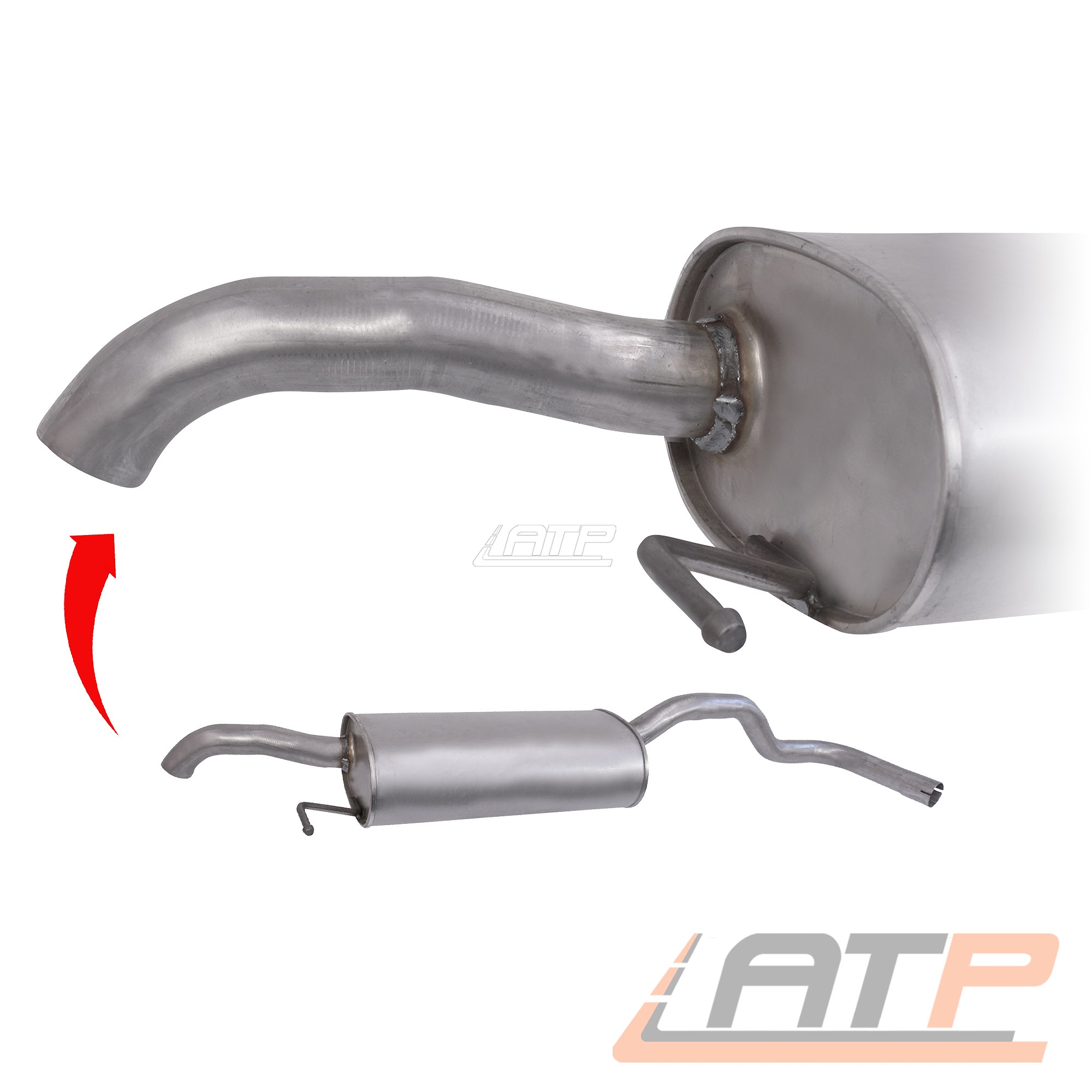 ENDSCHALLDÄMPFER SCHALLDÄMPFER FÜR SEAT CORDOBA 6K 1.4 i 1.6 i 1.8 i BJ 96-02