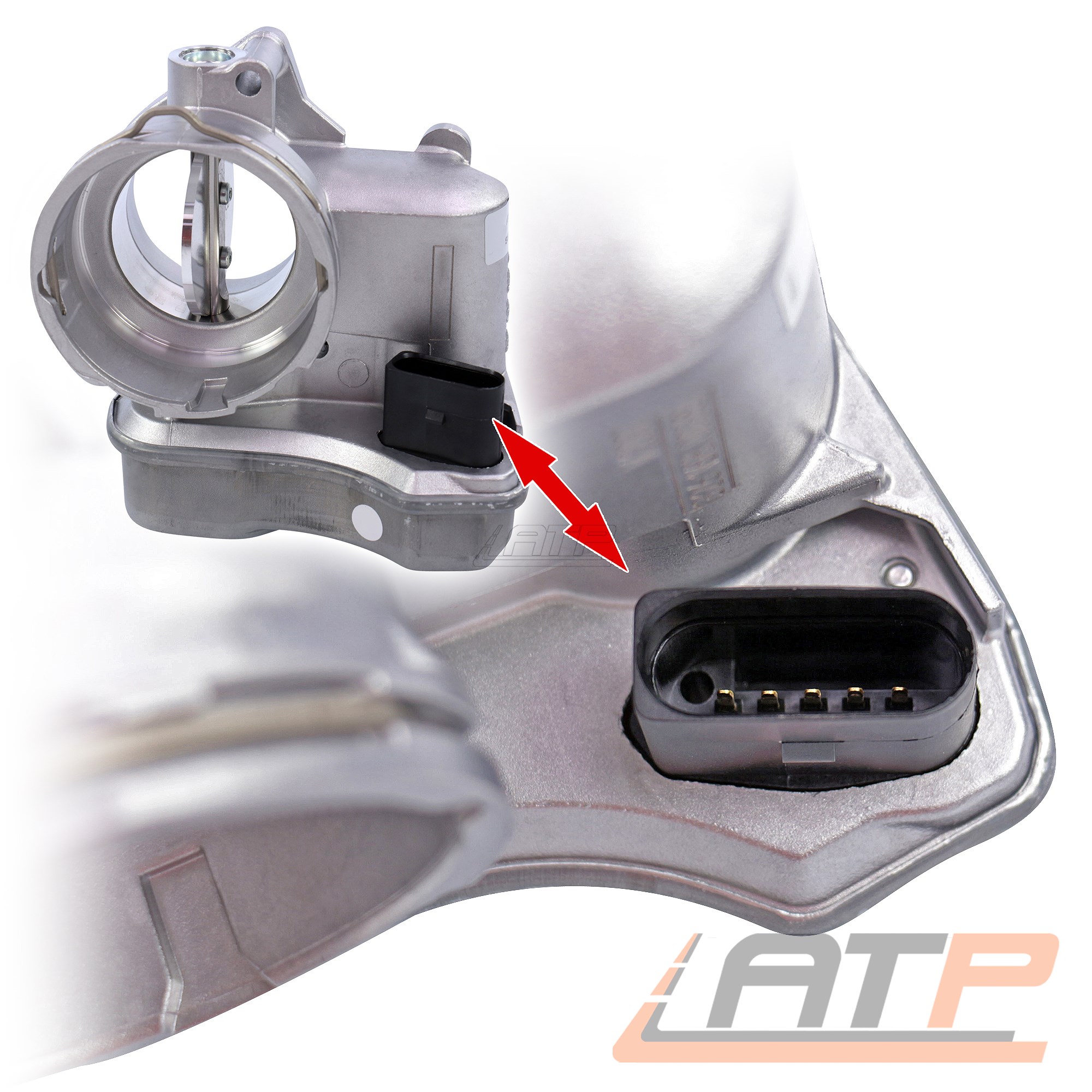 Válvula de mariposa VW Passat 3c 2.0 TDI BJ 05-10 Touran 1t 2.0 tdi año de fabricación 05-10