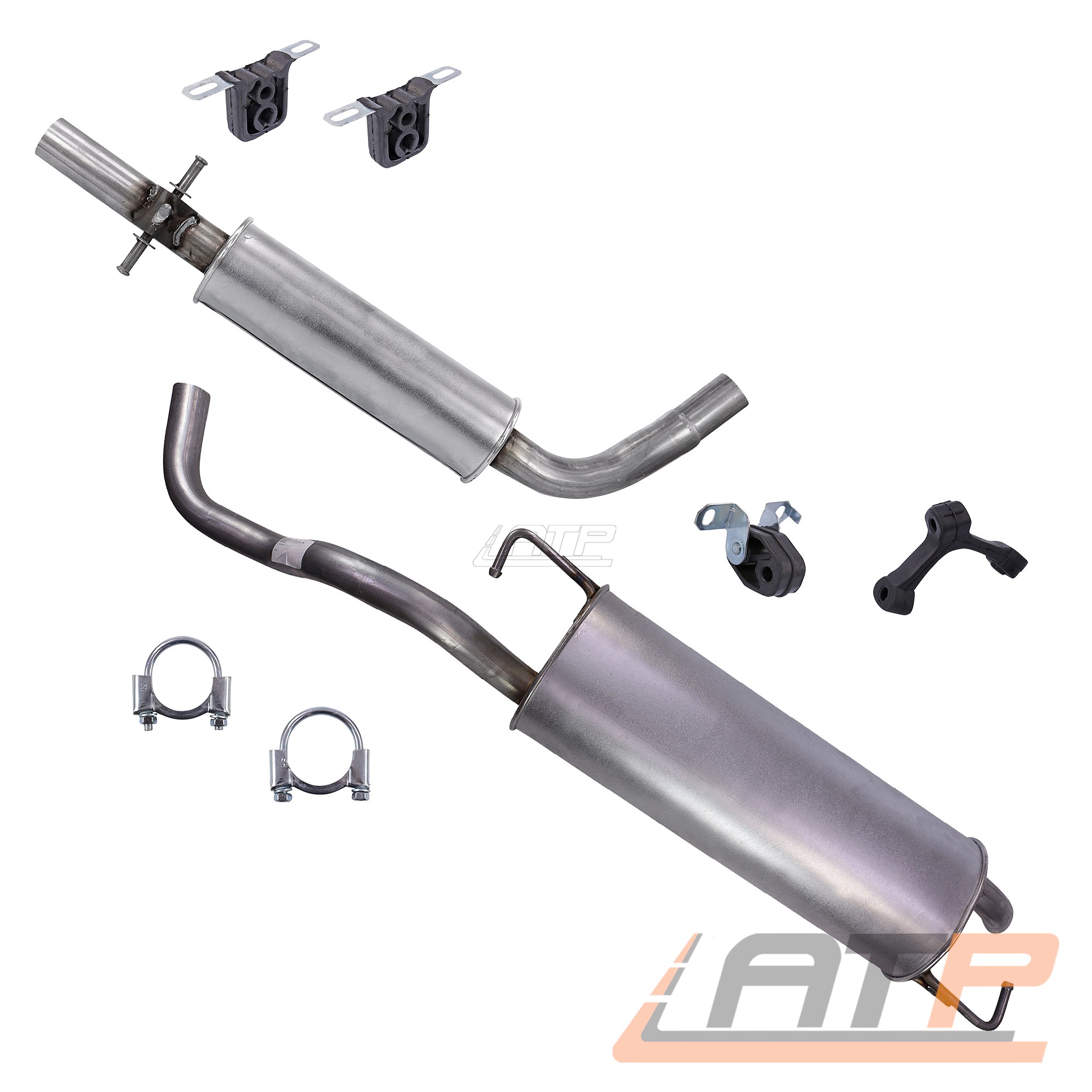 1x AUSPUFFANLAGE MITTELSCHALLDÄMPFER ENDSCHALLDÄMPFER VW NEW BEETLE 9C 1C 1.4