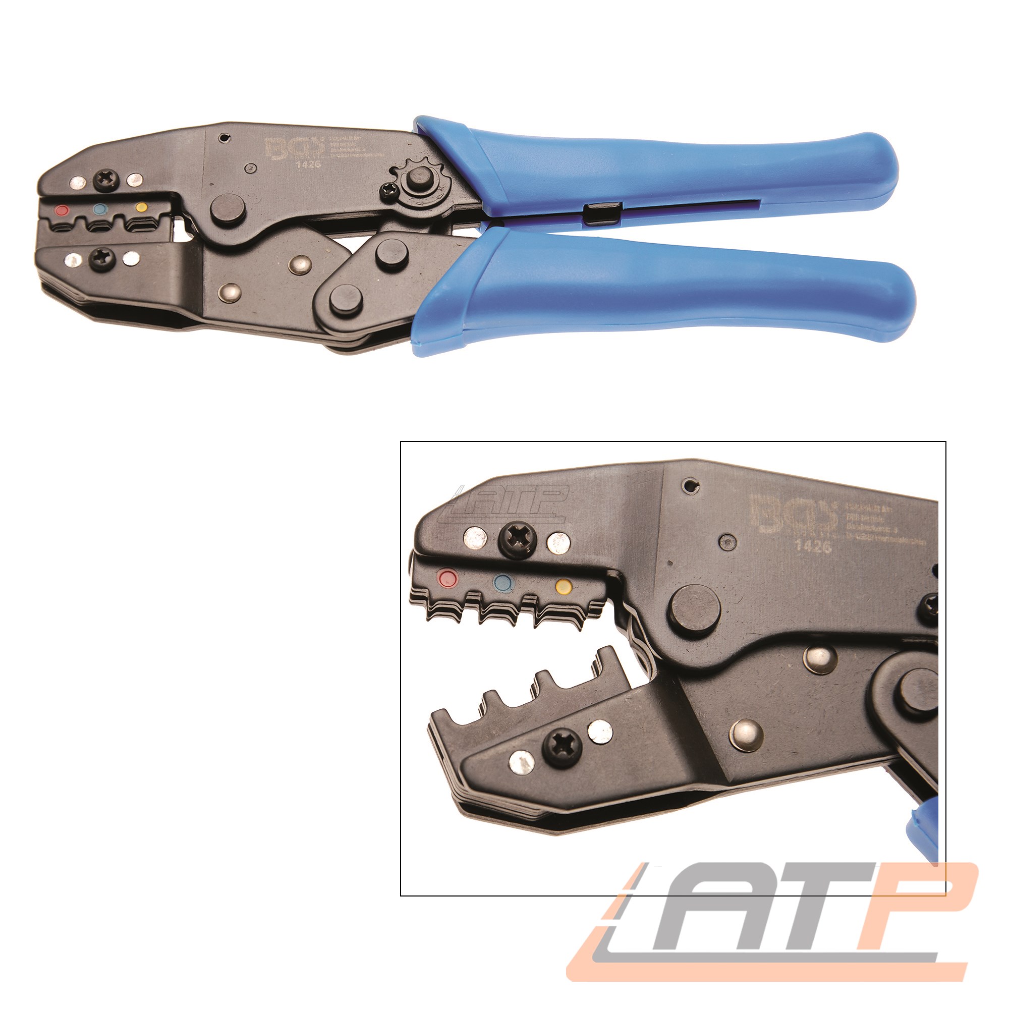 BGS 1426 KABELSCHUHZANGE MIT RATSCHENFUNKTION CRIMP QUETSCH ZANGE KABELSCHUHE