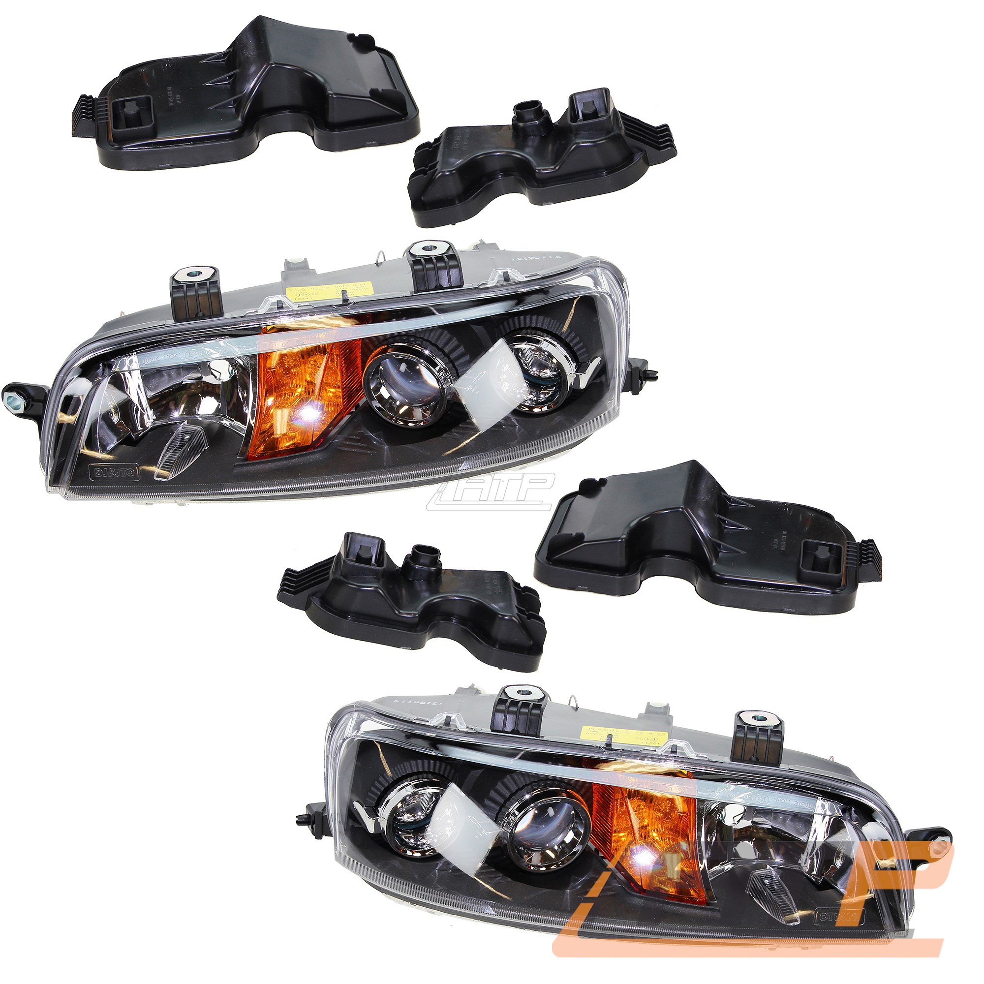 RECHTS FIAT PUNTO 188 BJ 99-01 2x SCHEINWERFER H7//H7 OHNE NEBEL LINKS
