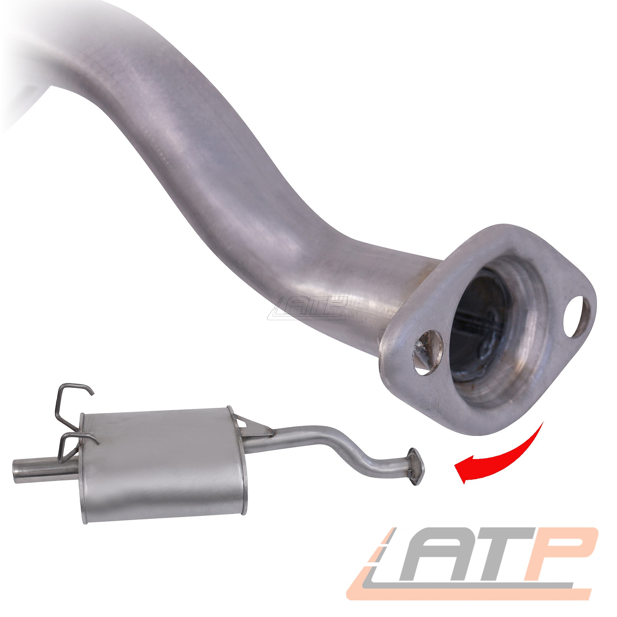 1x ENDSCHALLDÄMPFER AUSPUFF SCHALLDÄMPFER FÜR HONDA CIVIC 6 EJ EK 1.4 BJ 95-01