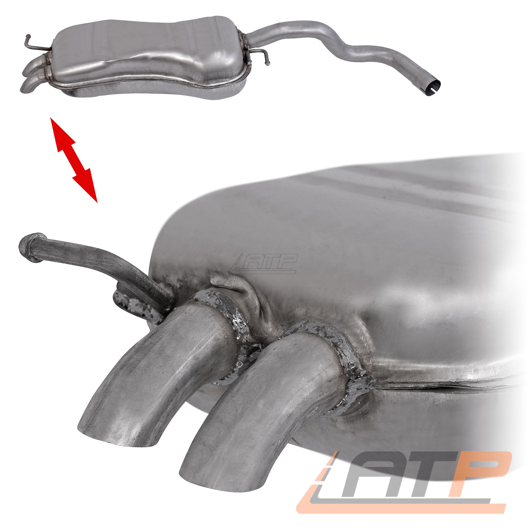 1x ENDSCHALLDÄMPFER AUSPUFF SCHALLDÄMPFER FÜR SEAT LEON 1M 1.9 TDI BJ 99-06