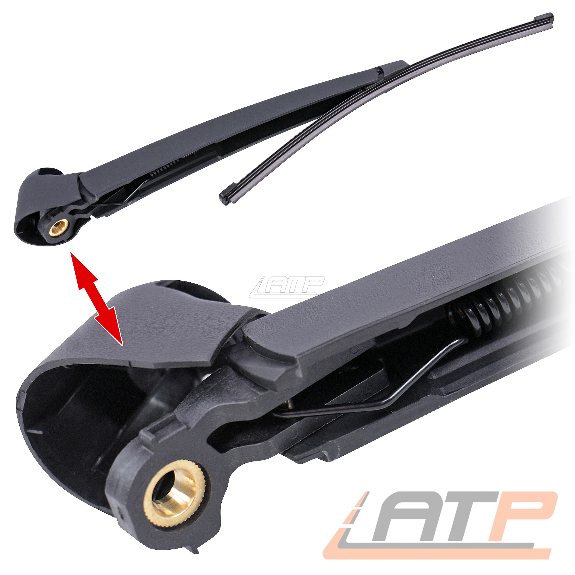 WISCHERARM SCHEIBENWISCHER SET SATZ HINTEN SEAT LEON 1P 05-12