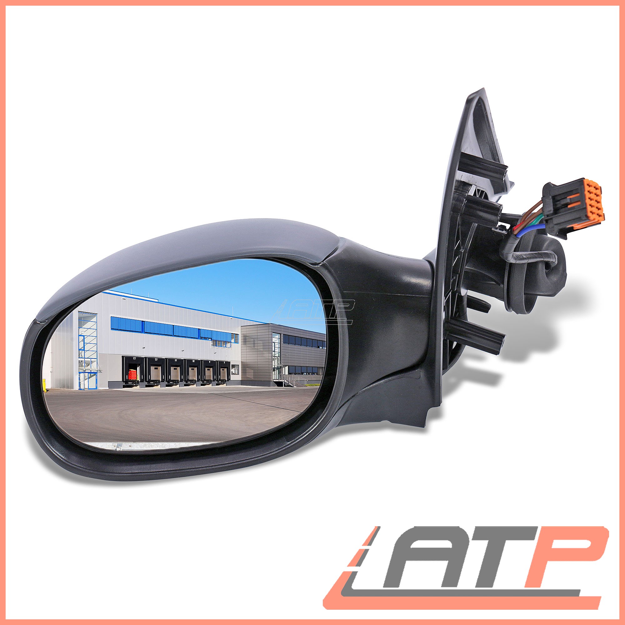 WING MIRROR LEFT ASPHERICAL PRIMED HEATED ELECTRIC PEUGEOT 206 CC 00