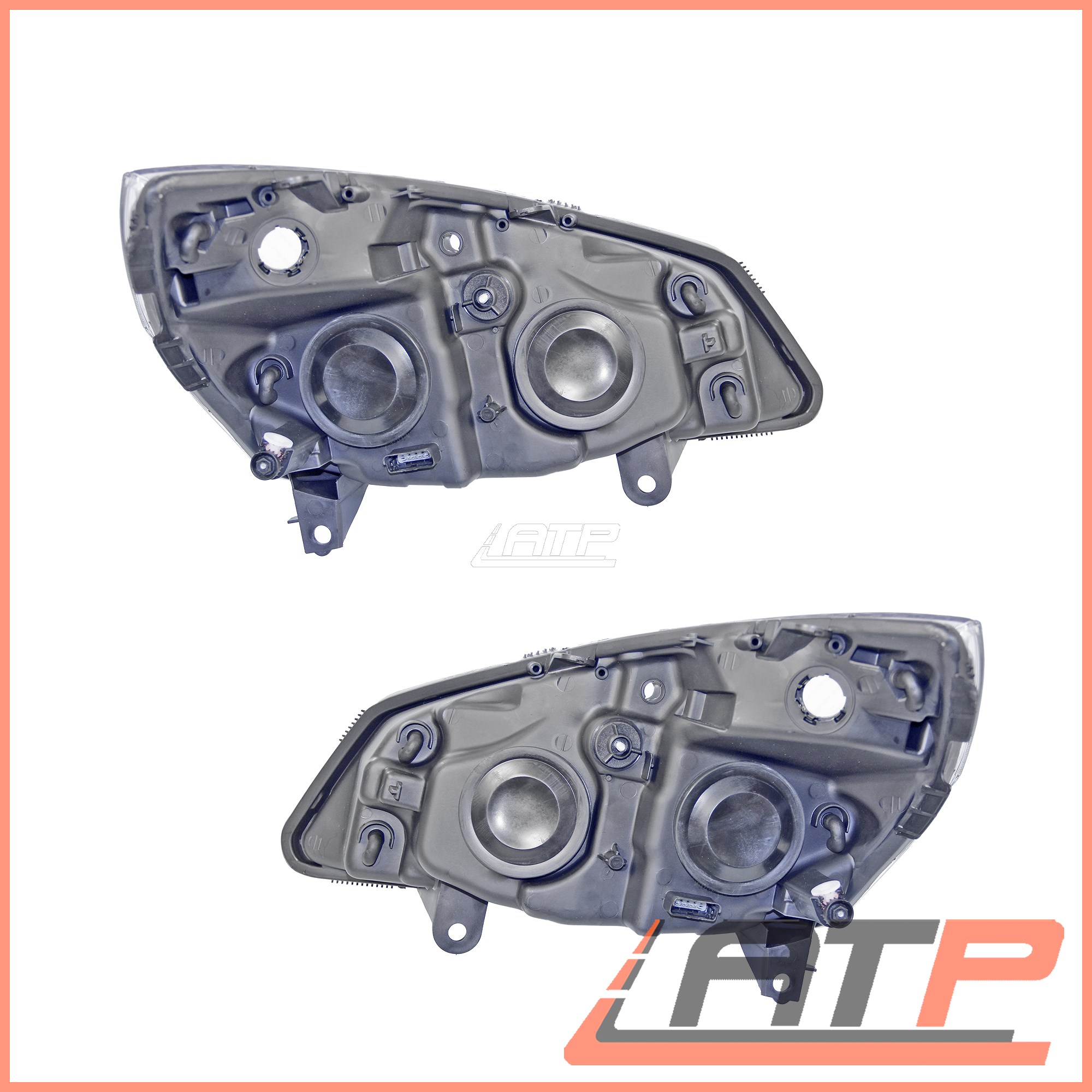 2X HEADLAMP HEADLIGHT H7//H1 FRONT LEFT+RIGHT RENAULT SCENIC MK 2 03-06 1.4-2.0