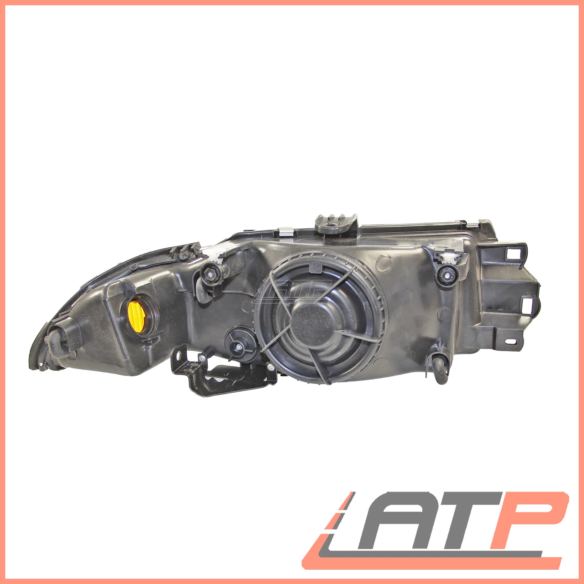 1x HEADLAMP HEADLIGHT H4 CHROME LEFT MITSUBISHI CARISMA DA 99-06
