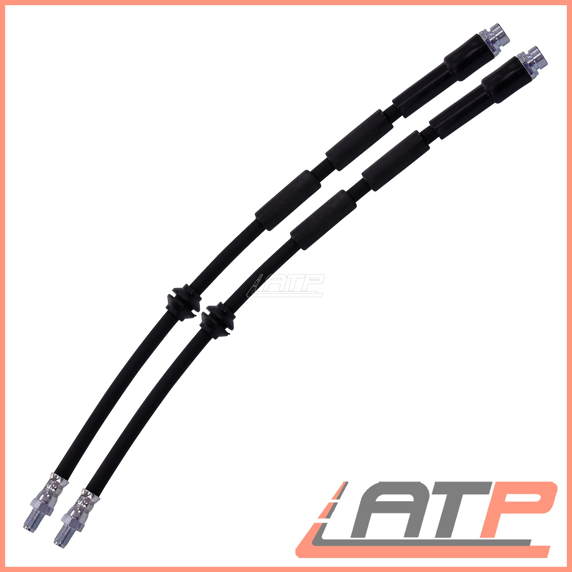 2x BRAKE HOSE FRONT BOTH SIDES FORD MONDEO MK 3 1.8-3.0 2000-07