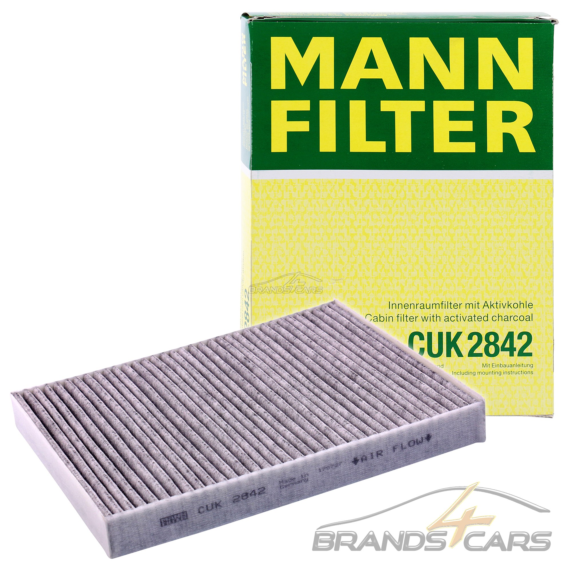 Original Mann-Filter espacio interior filtro de carbón activado para Porsche Cayenne BJ 02-10