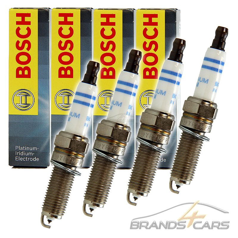 4x ORIGINAL BOSCH ZÜNDKERZE DOPPELPLATIN MERCEDES E-KLASSE W211 S211