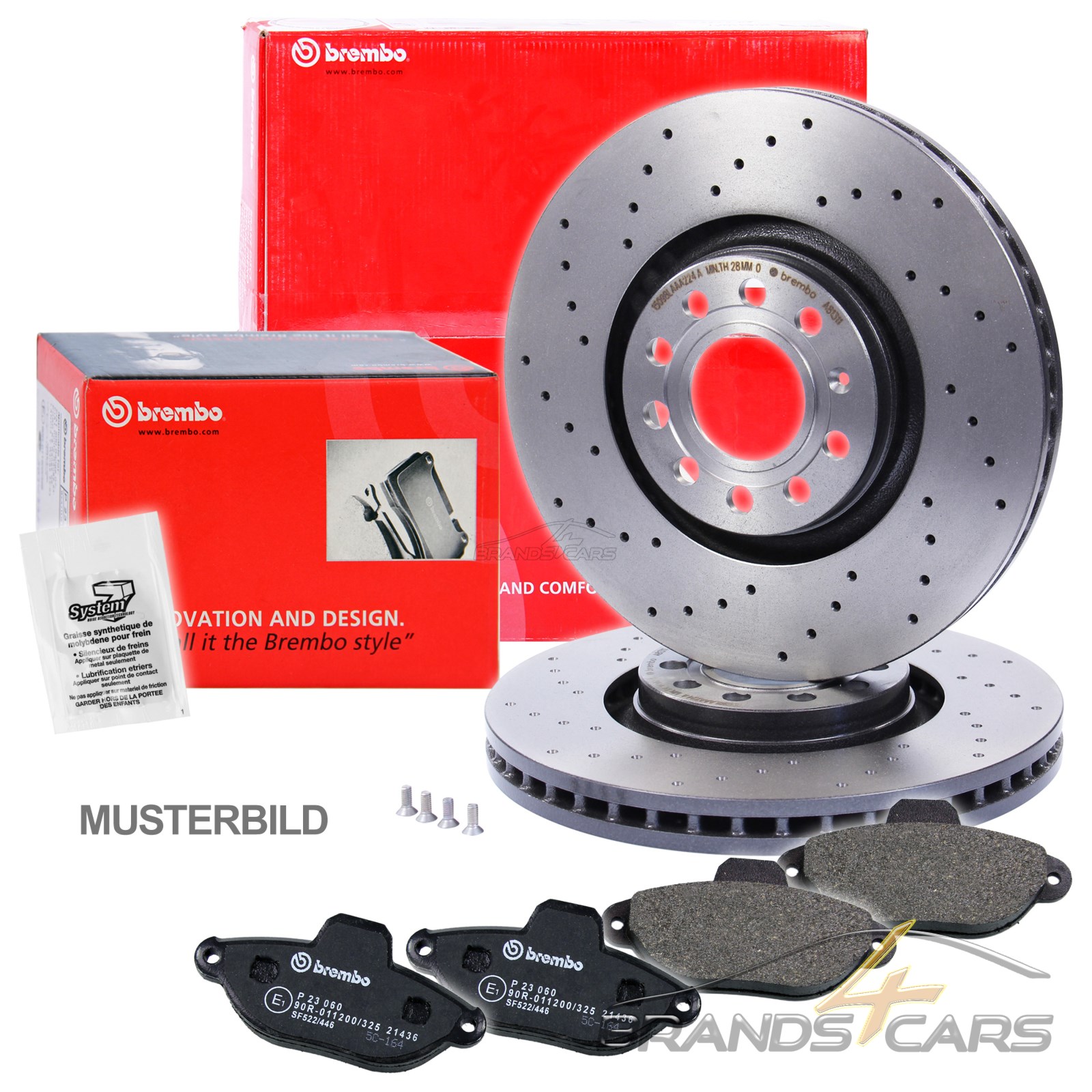 Brembo Coated Bremsscheiben Gelocht Bel Ge Vorn Mercedes E Klasse