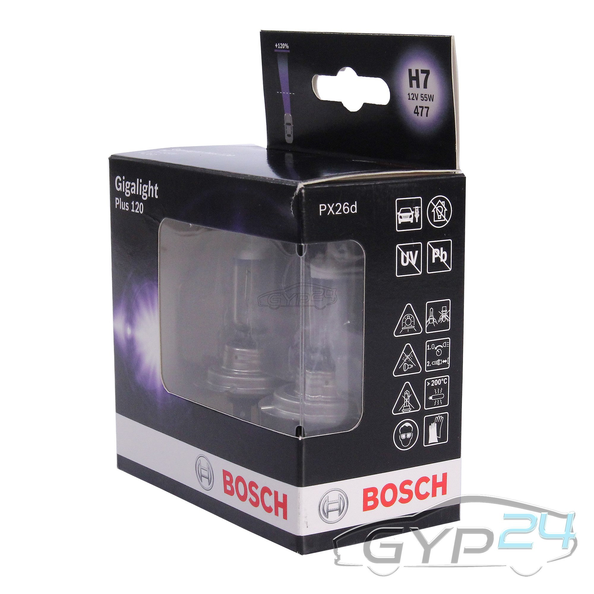 2x Bosch gigalight plus 120 h7 55 W Ampoules Voiture Ampoules 31678157 
