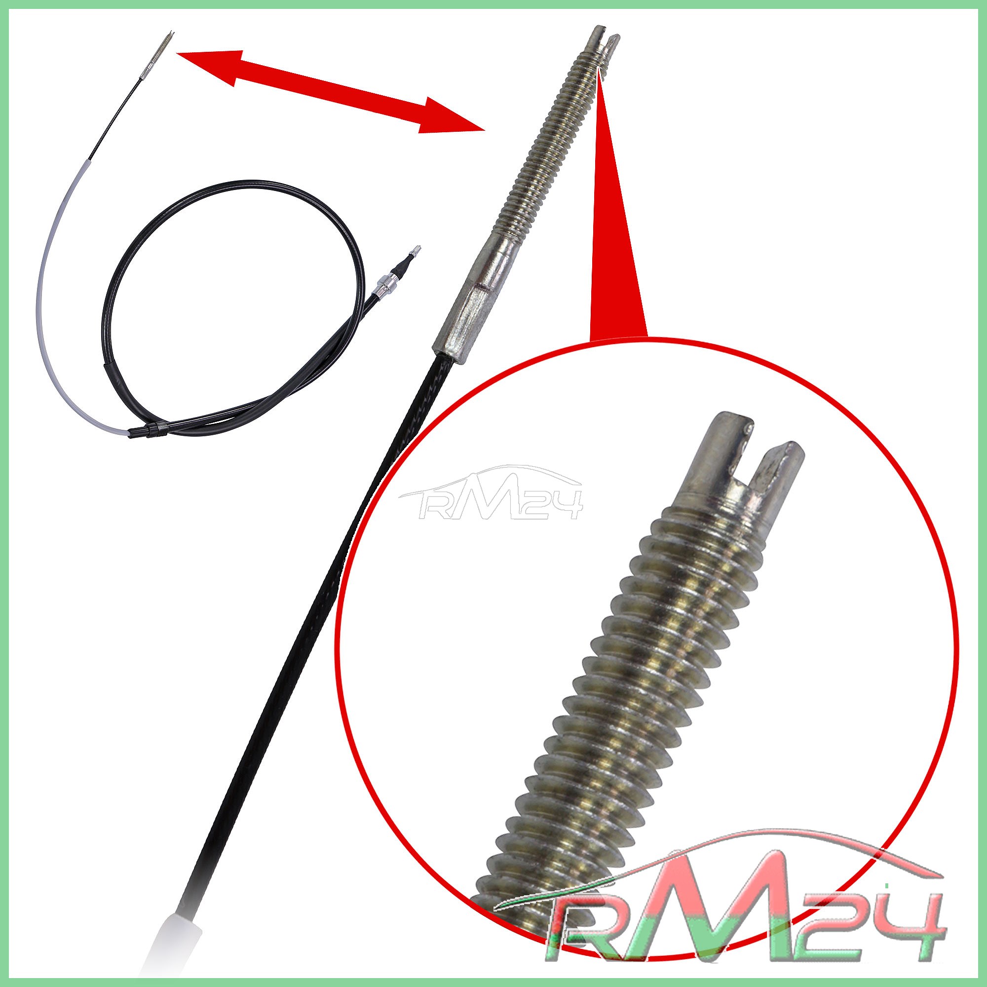 2x LACCIO FUNE CAVO FRENO A MANO POSTERIORE POST VW CORRADO 2.0 2.9 1616 MM