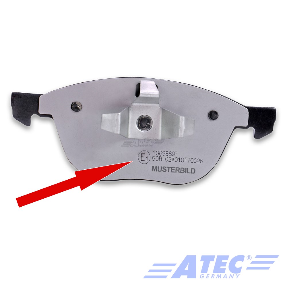 SATZ ATEC BREMSBELÄGE BREMSBELAGSATZ BREMSKLÖTZE BREMSKLÖTZER VORN 32140511