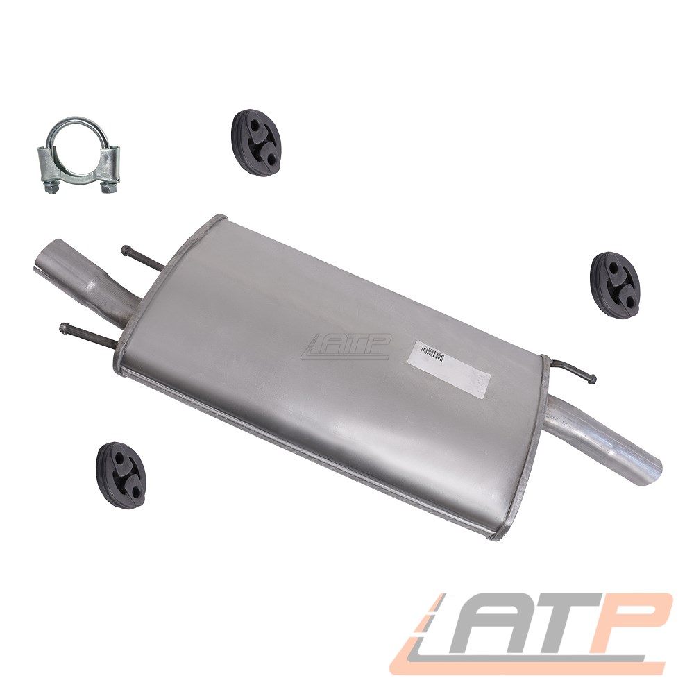 1x ENDSCHALLDÄMPFER AUSPUFF SCHALLDÄMPFER FÜR FORD FIESTA 4 JA JB 1.25 1.3 95-02