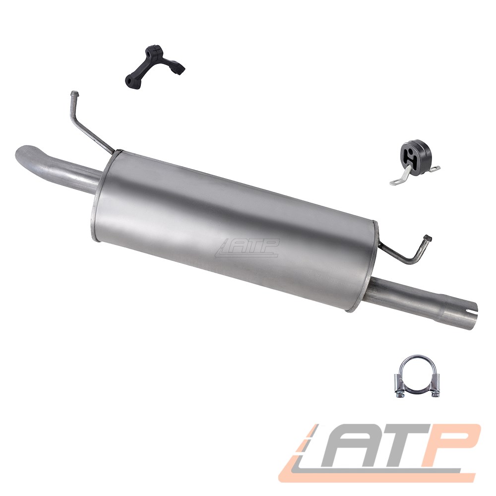 1x ENDSCHALLDÄMPFER AUSPUFF SCHALLDÄMPFER FÜR VW PASSAT 3B 3BG 1.6 BJ 96-05
