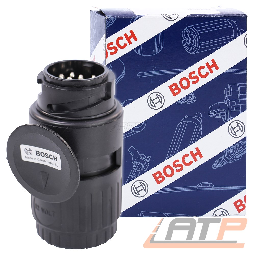 BOSCH ANSCHLUSSSTECKER ANHÄNGERSTECKER STECKDOSE STECKER 13-POLIG 12V