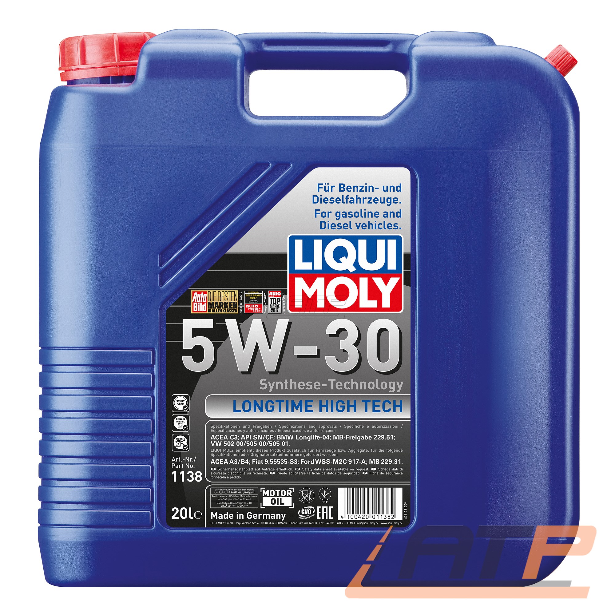 motoröl 5w30 20 liter liqui moly