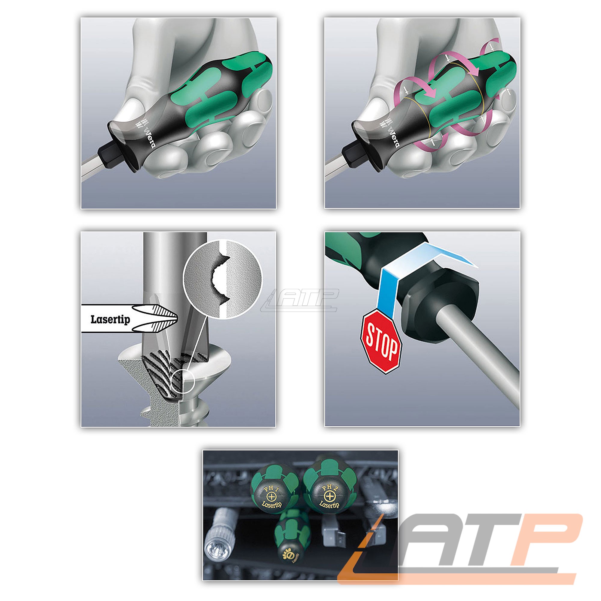 WERA KRAFTFORM XXL 12 Tlg 05051010001 Schraubenzieher Set 31636598 EUR