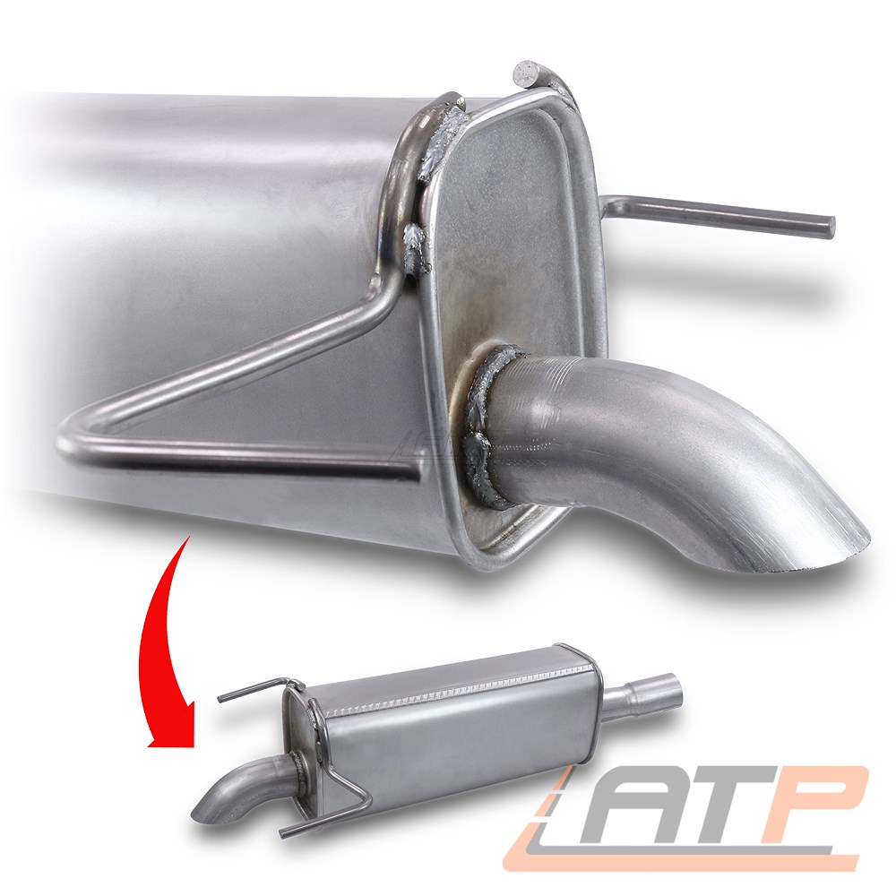 ENDSCHALLDÄMPFER AUSPUFF SCHALLDÄMPFER FÜR OPEL ASTRA H 1.9