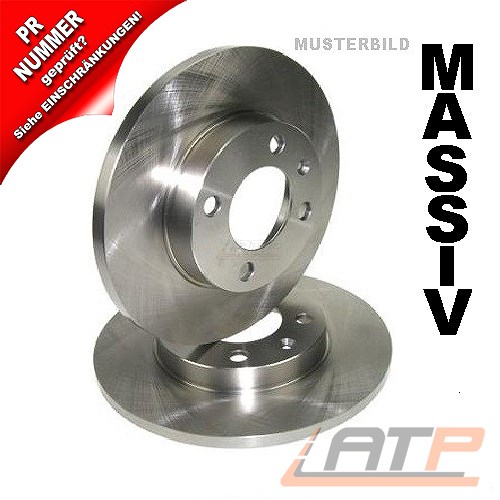 BREMSBELÄGE HINTEN FÜR AUDI A6 4B C5 QUATTRO BJ 98-01 BREMSSCHEIBEN VOLL Ø245