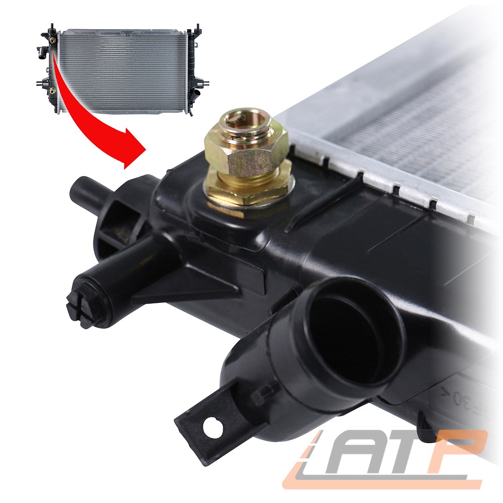 Radiador agua radiador motor radiador para Opel Zafira B 1.7 CDTI 1.9 ...