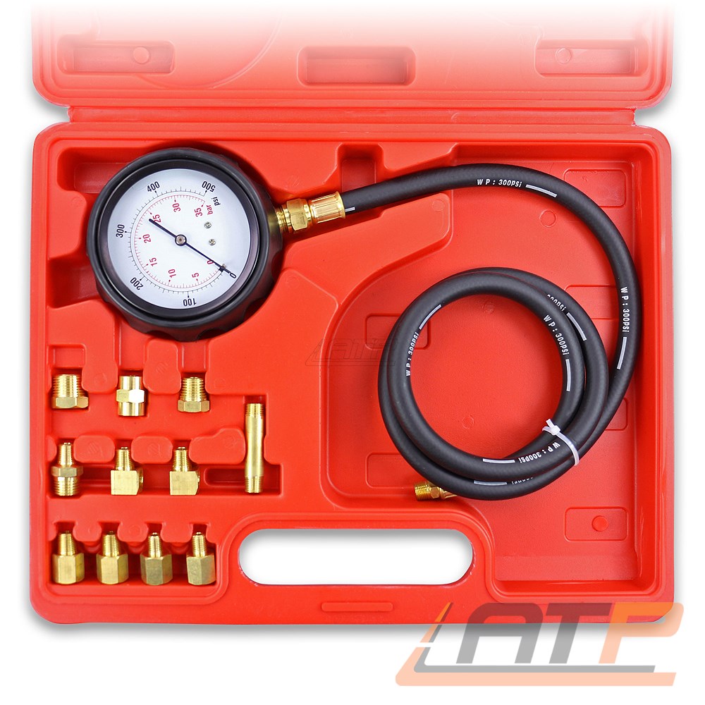 ENVA ÖLDRUCKPRÜFER 13-TEILIG ÖLDRUCKTESTER ÖLDRUCKMESSER TESTER MANOMETER