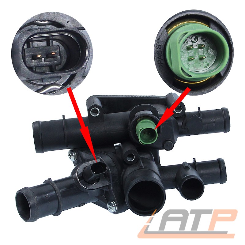 THERMOSTAT THERMOSTATGEHÄUSE 105 °C FÜR AUDI A3 8L 1.6 9603 A3 8P 1.6