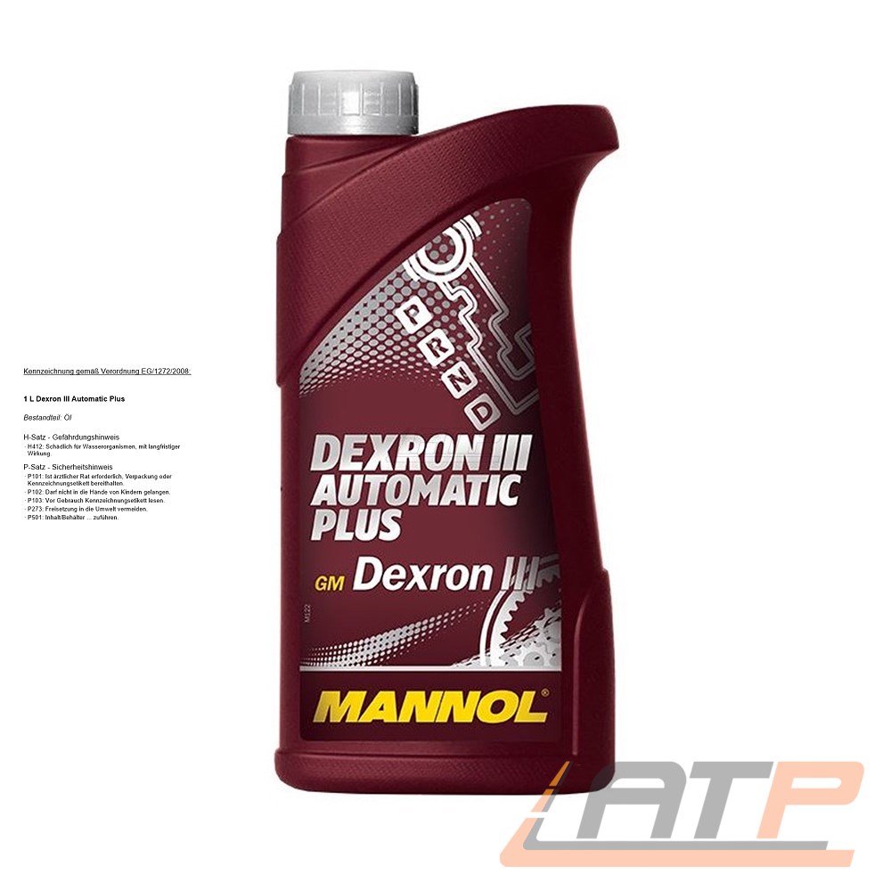 Масло mannol dexron 3