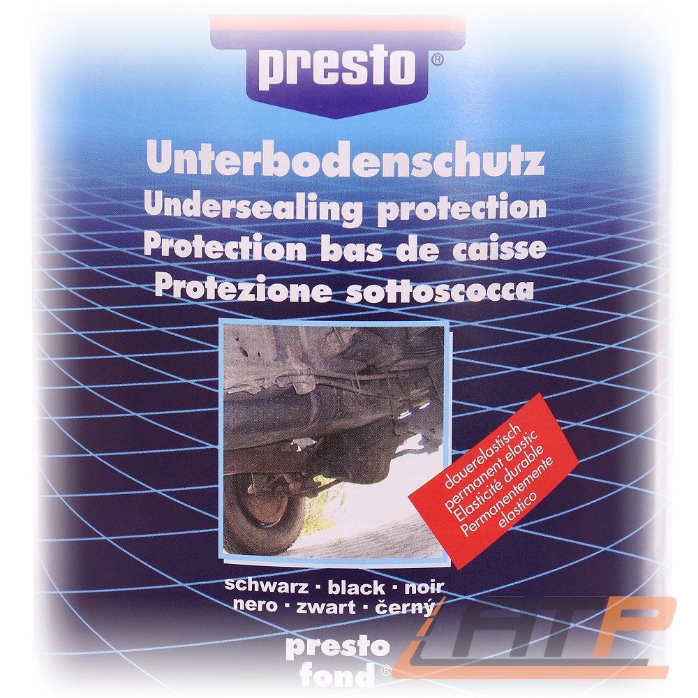 3x 2,5kg PRESTO UNTERBODENSCHUTZ UBS BITUMEN STREICHBAR 603260 PINSELDOSE