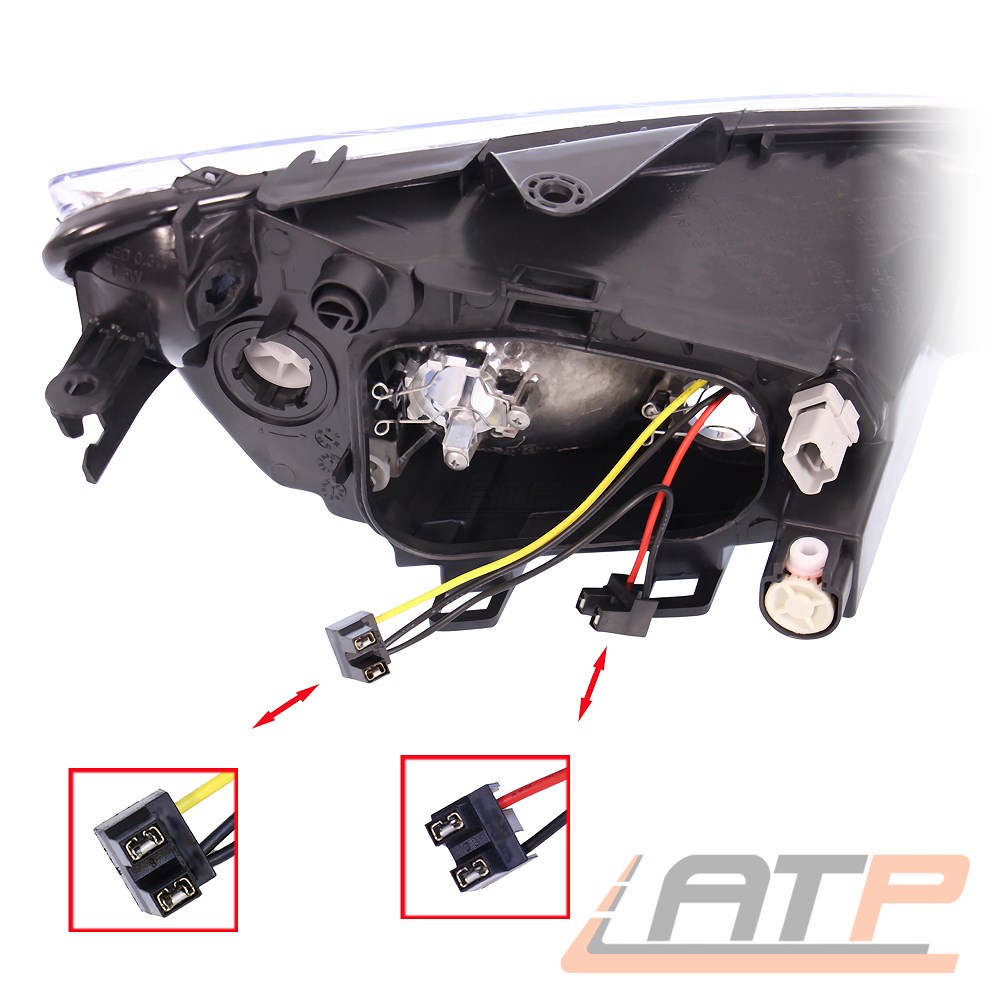 Peugeot 206 Cc Scheinwerfer H4 Oder H7 SCHEINWERFER HAUPTSCHEINWERFER FRONTSCHEINWERFER H7/H7 LINKS FÜR