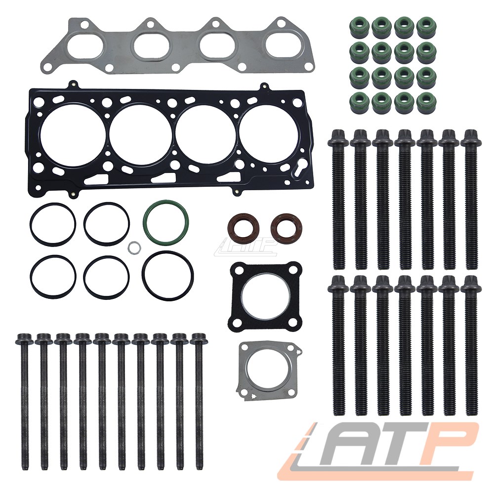 ZYLINDERKOPFDICHTUNG SATZ ZYLINDERKOPFDICHTSATZ SET   SCHRAUBEN ...