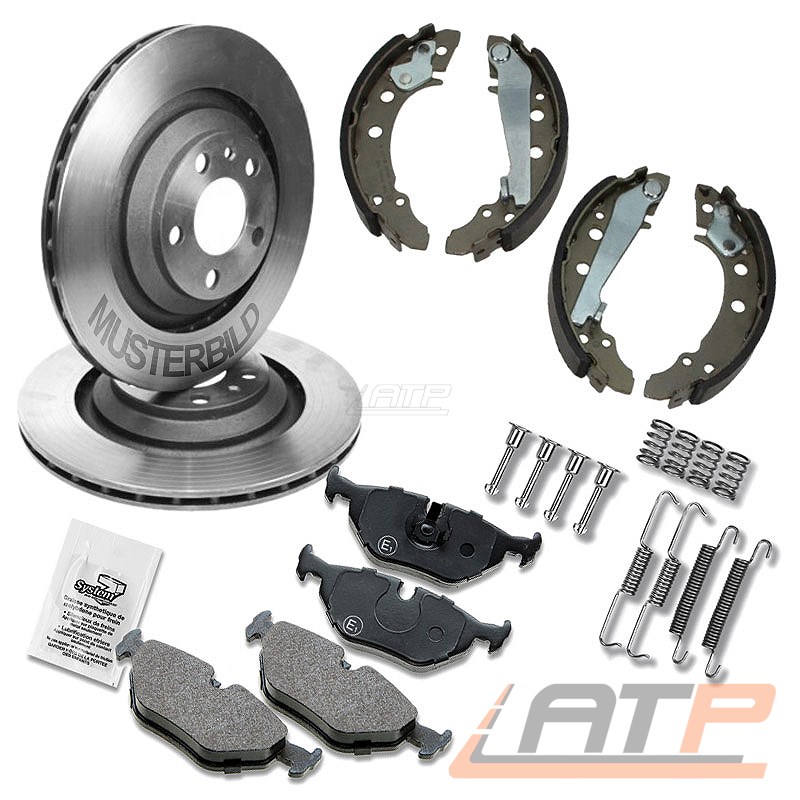 BREMSBACKENSATZ HINTEN OPEL CORSA B BREMSE BREMSEN SATZ SET KIT VORNE
