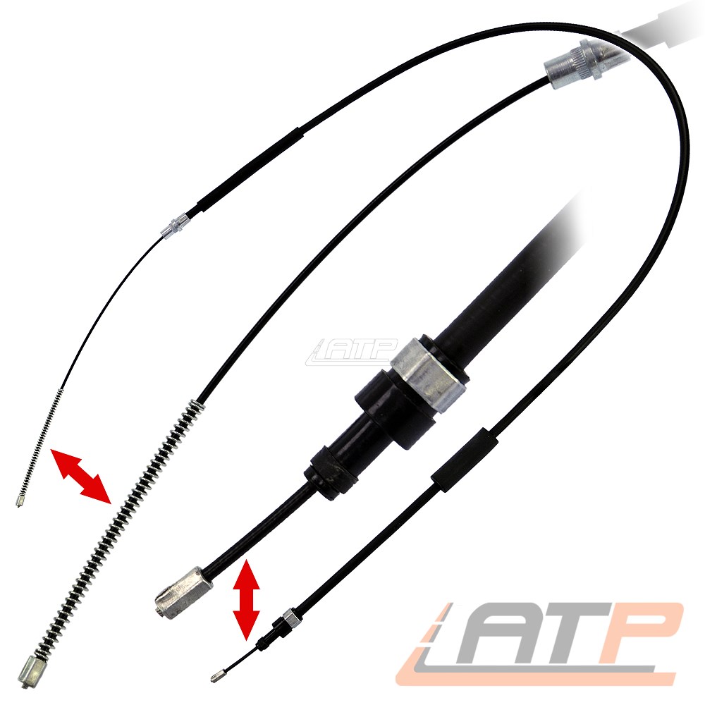 links für Renault Scenic 1 Handbremsseil Bremsseil Set hinten rechts 2x A.B.S