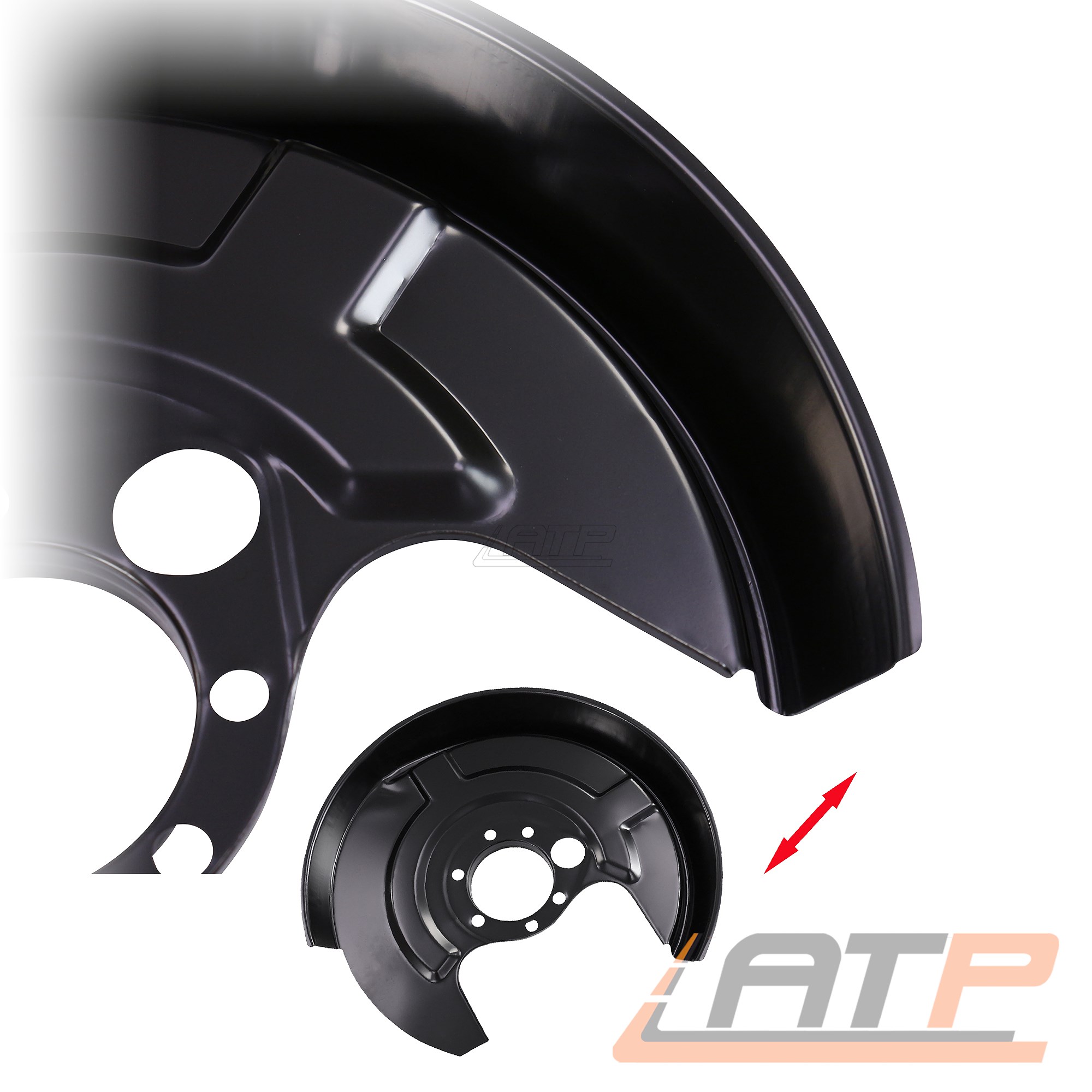 Frankberg 2x Ankerblech Bremsscheibe Hinten Für Audi 80/A4 - Kompatibel Mit 8D0615611A