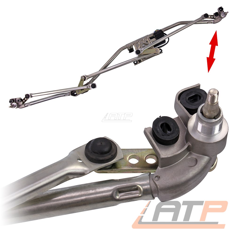 ATEC Wischergestänge Vorne Vormontiert - Für VW Passat B5 & Audi A4 B5