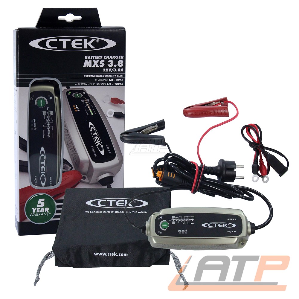 CTEK MXS 10, Batterieladegerät 12V Für Größere Fahrzeugbatterien