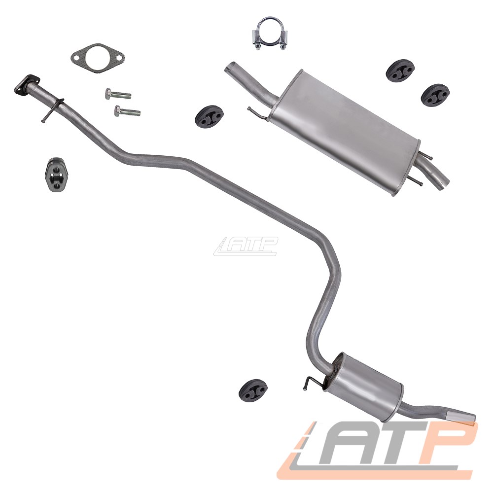 Auspuff Auspuffanlage Endschalldämpfer für Ford Fiesta VI Euro 4 1,25 1,4 ab 08