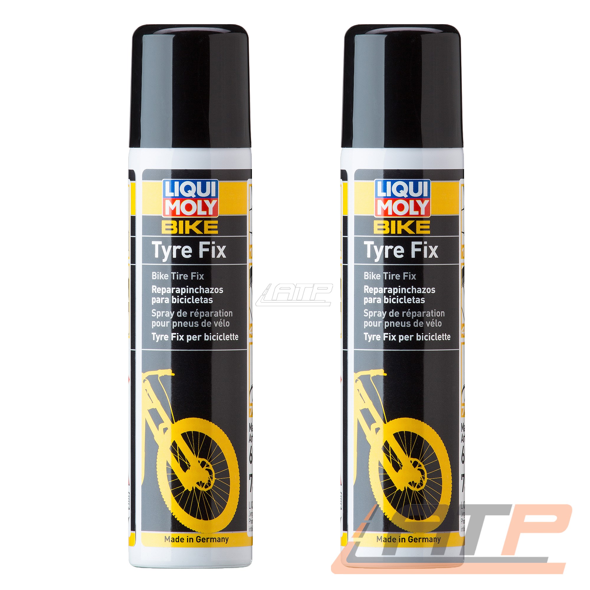 2x 75ml LIQUI MOLY BIKE TYRE FIX FAHRRAD REIFEN REPARATUR