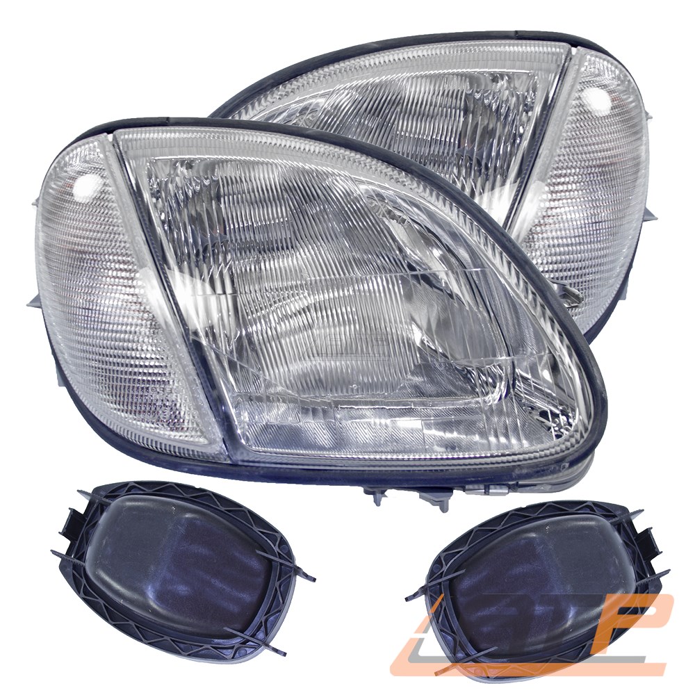 Scheinwerfer Paar Für Mercedes Sprinter W903 - Mit Nebelscheinwerfer & Stellmotor