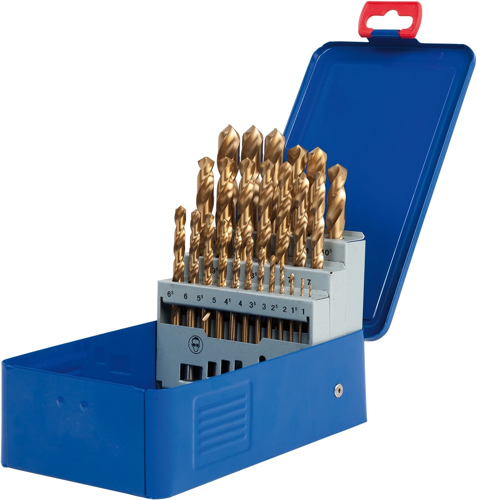 SW STAHL Spiralbohrersatz, HSS-G TIN, 1-13 mm, 25-teilig - Bild 1 von 1