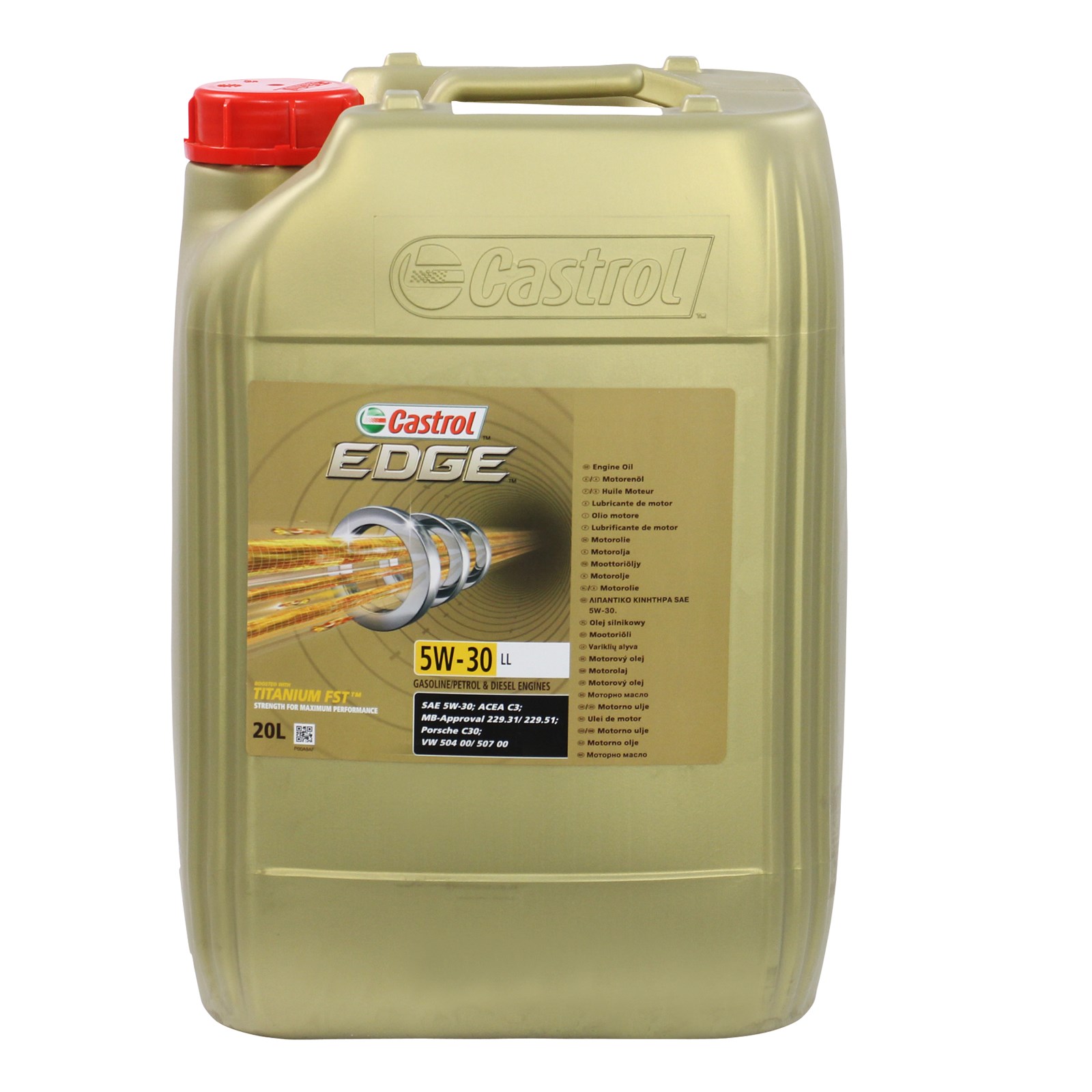 Castrol Motorenöl 5w 30 Edge Titanium Ll 20 L LITER CASTROL EDGE TITANIUM FST™ 5W-30 LL MOTOR-ÖL MOTOREN-ÖL