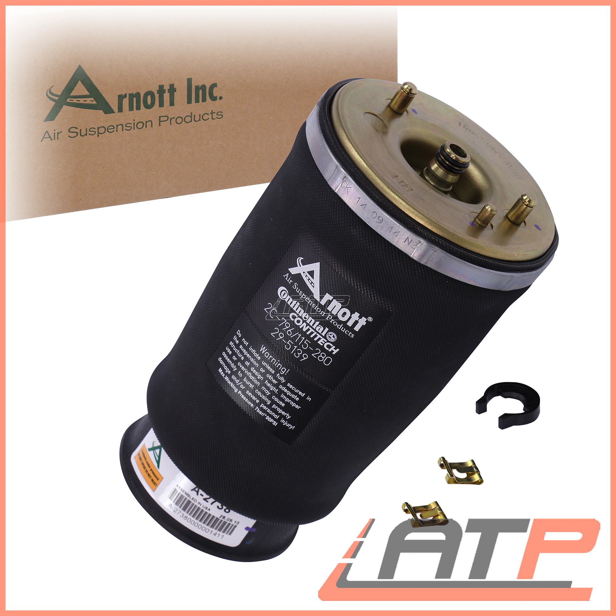 1X ARNOTT AIR SUSPENSION REAR RIGHT BMW 5 SERIES E39 TOURING ESTATE 97