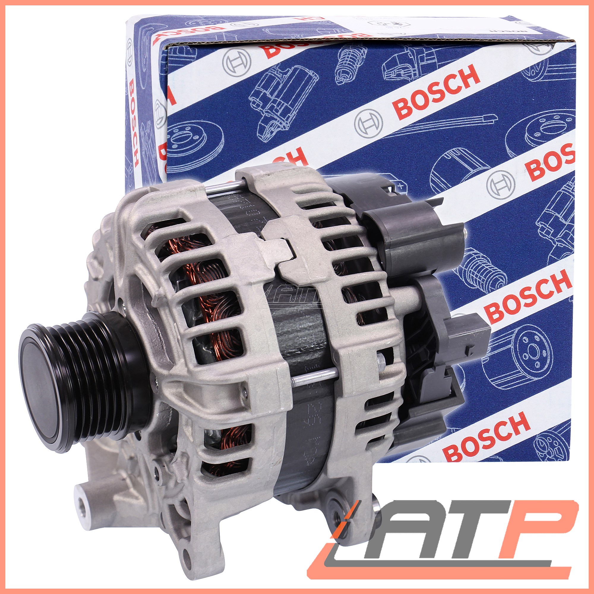 1X BOSCH ALTERNATOR 175 A MERCEDES CCLASS W204 S204 C204 W205 S205