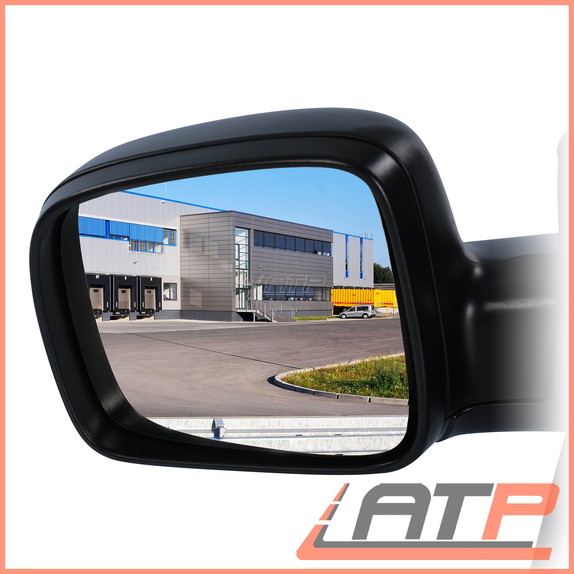 Aspherical Heated Left Wing Side Mirror Glass Fits VW Transporter T5 2009