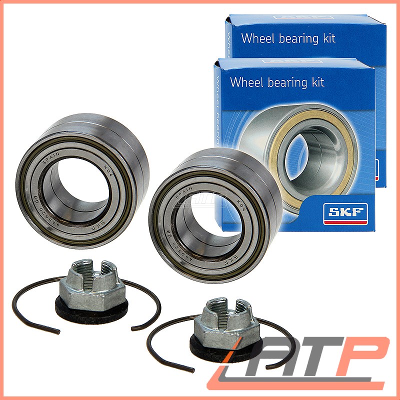 2x SKF WHEEL BEARING KIT FRONT LH + RH RENAULT TWINGO 1.2 1993- SUPER-5 1.0-1.7