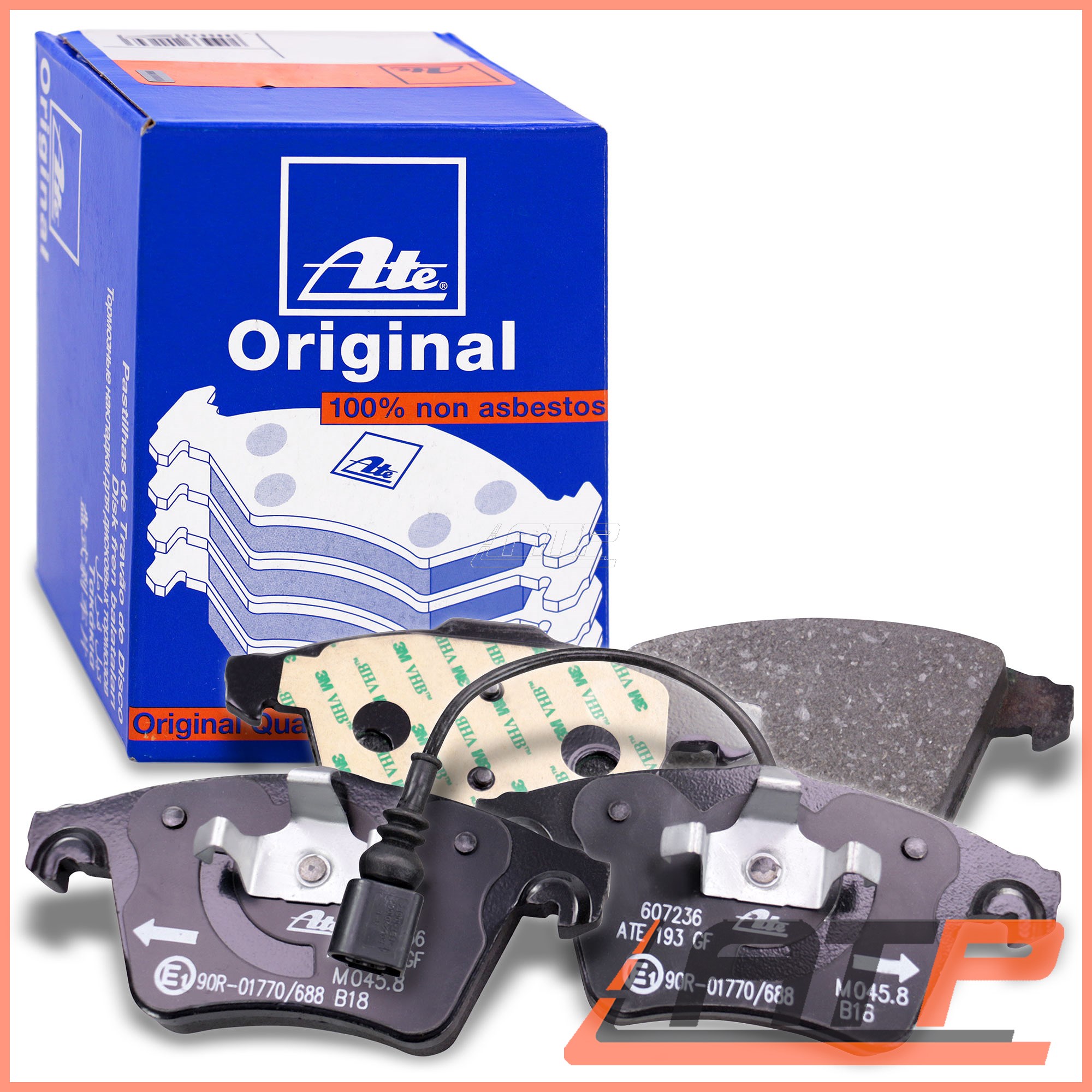 ATE 13.04607236.2 BRAKE PADS FRONT LEFT RIGHT BRAKE SYSTEM ATE eBay