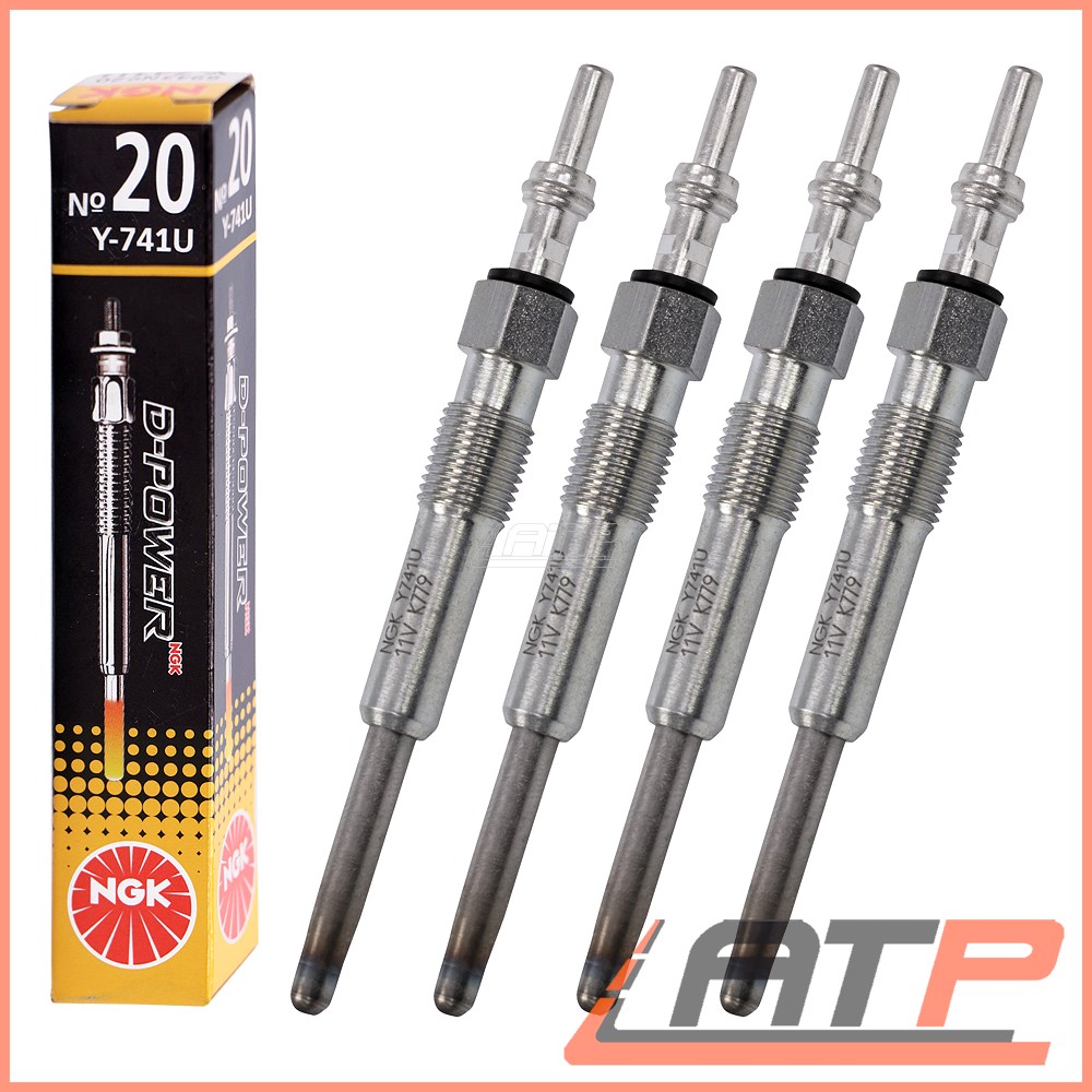 set of 4 4x Glow Plug for Volkswagen Caddy Iii 2,0 SDI 2KA Car Parts ...