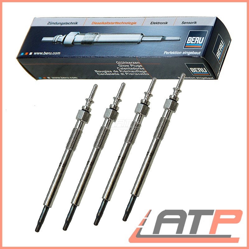 4x BERU GLOW PLUG OPEL VAUXHALL CORSA MK 3 C 4 D ZAFIRA 2 B MERIVA 1 A